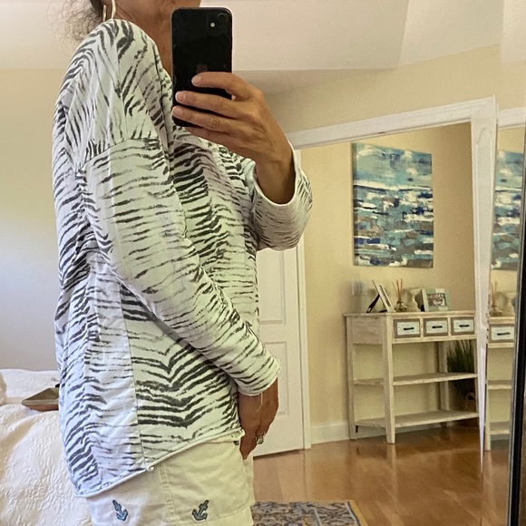 Zebra print lightweight  sweatshirt - Picture 6 of 6